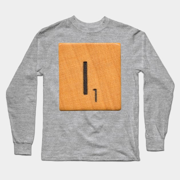 Scrabble Letter 'I' Long Sleeve T-Shirt by RandomGoodness